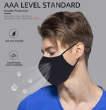 Masque de protection lavable Antibactérien 99.9%, Antipollution, Anti poussière, Anti projection.